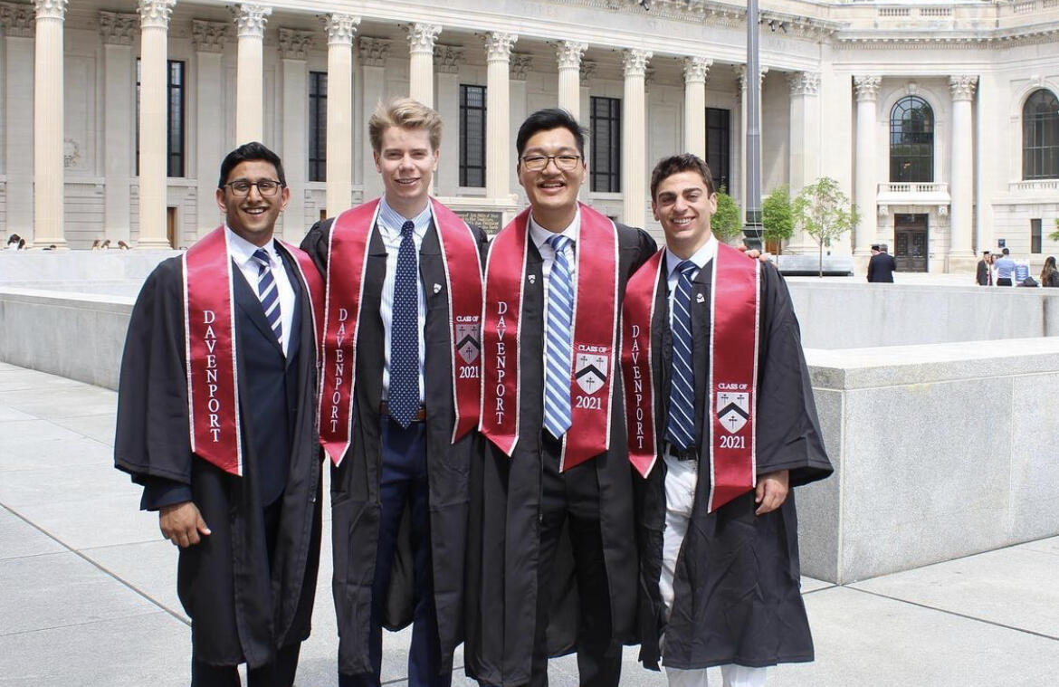 4 people graduating