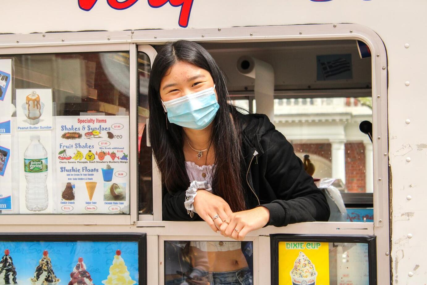 picture inside ice cream truck